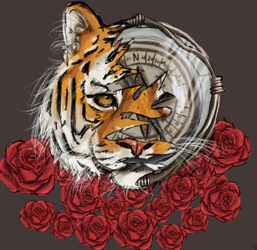 Tiger/compass
